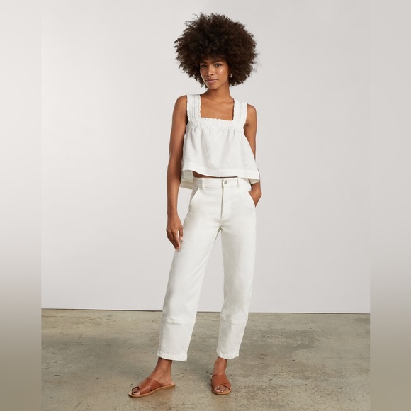 Everlane Day Crossover Sandals Leather Sienna Brown Tan Flat Slide 8 NWOB - Picture 4 of 6